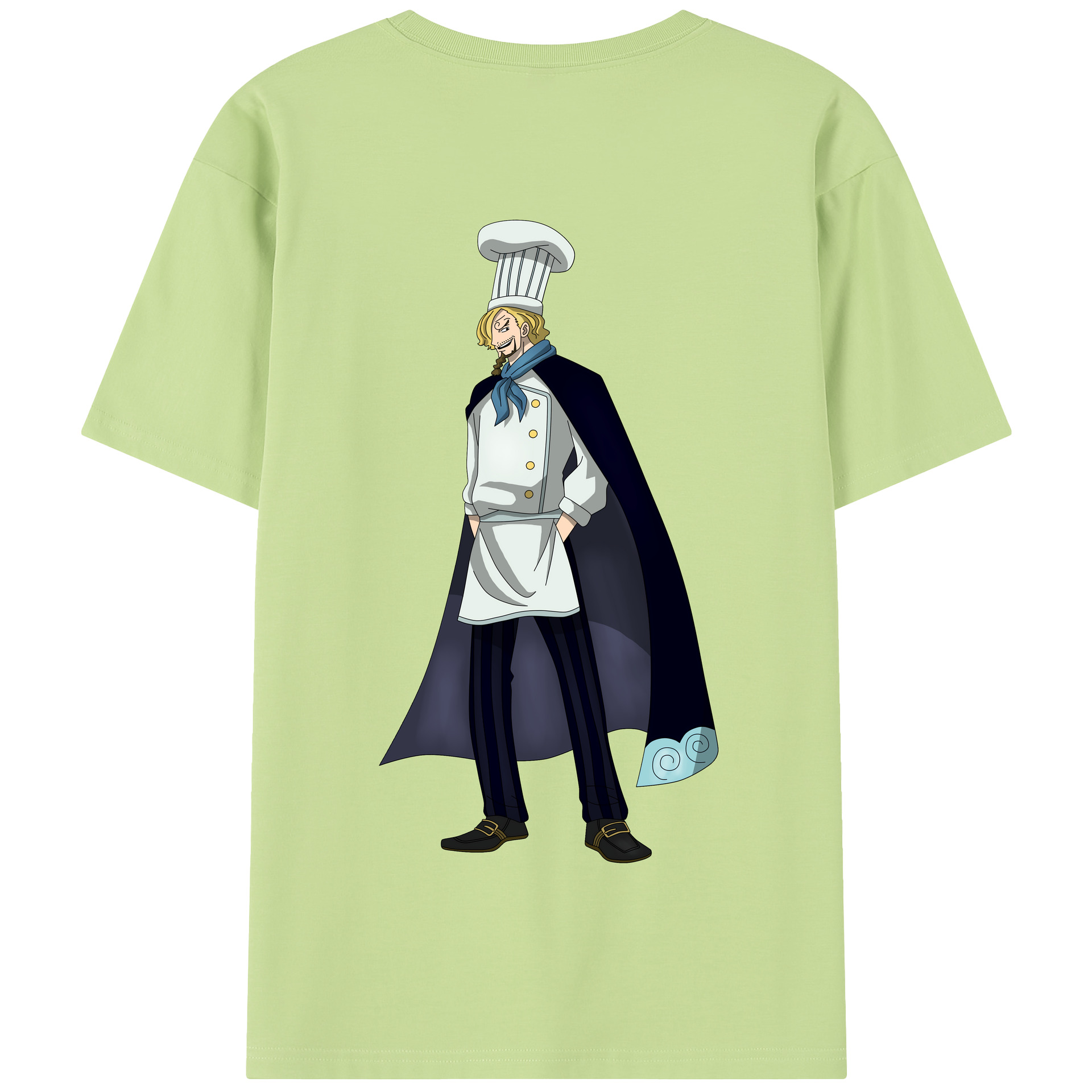 ワンピース サンジ ONE PIECE Sanji 綿100％半袖Tシャツ（背面プリント）